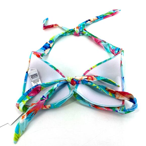 Banana moon Women's Multicolor Maho Seasalt Triangle Swim Top Size S - Picture 3 of 9